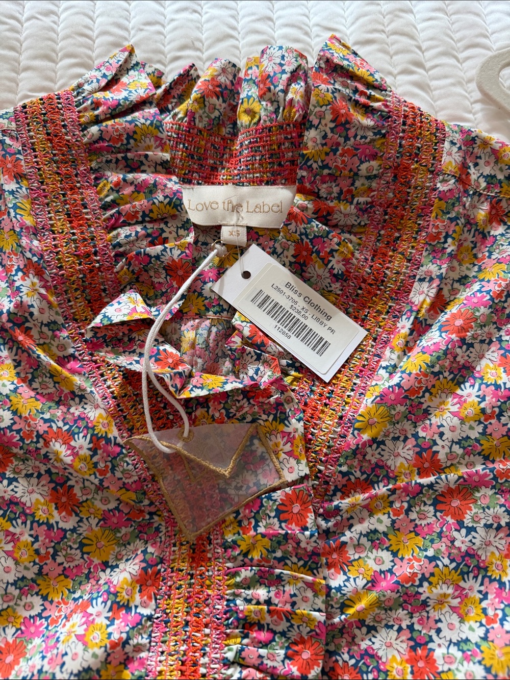 Love the Label ZURI SHORT SLEEVE TOP IN LIBBY PRINT. New with tags. XS - Picture 4 of 5